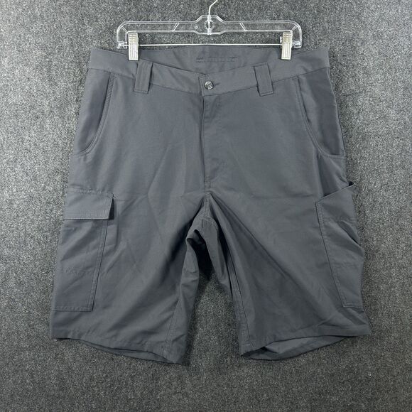 Coca Cola Work Shorts Men's 36RG Gray Cargo Coke Employee Cintas - Picture 1 of 10